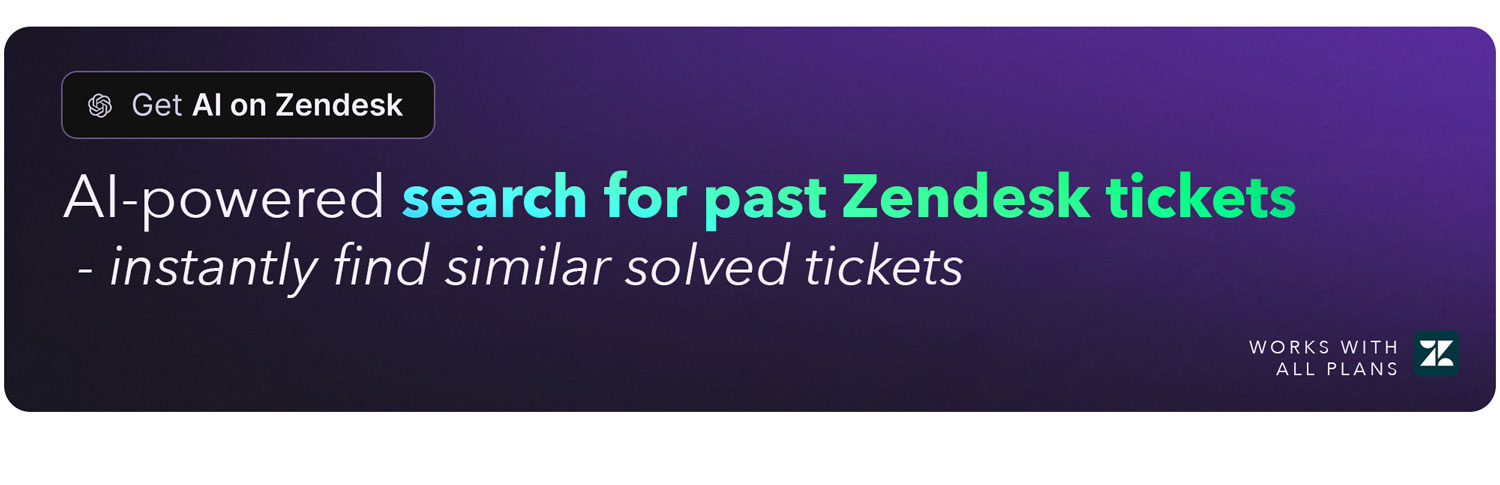 Past Tickets Search AI